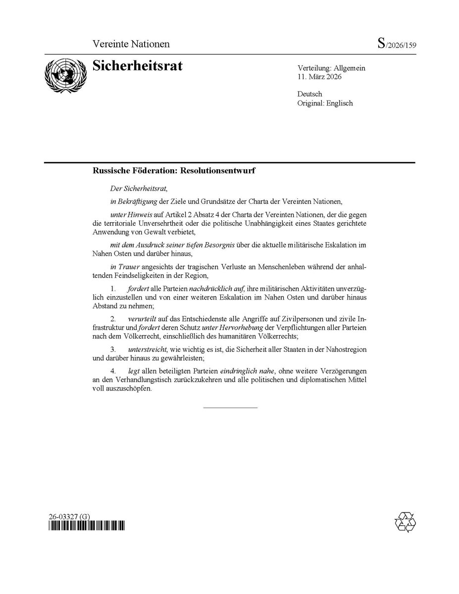 UN German Translation tweet media