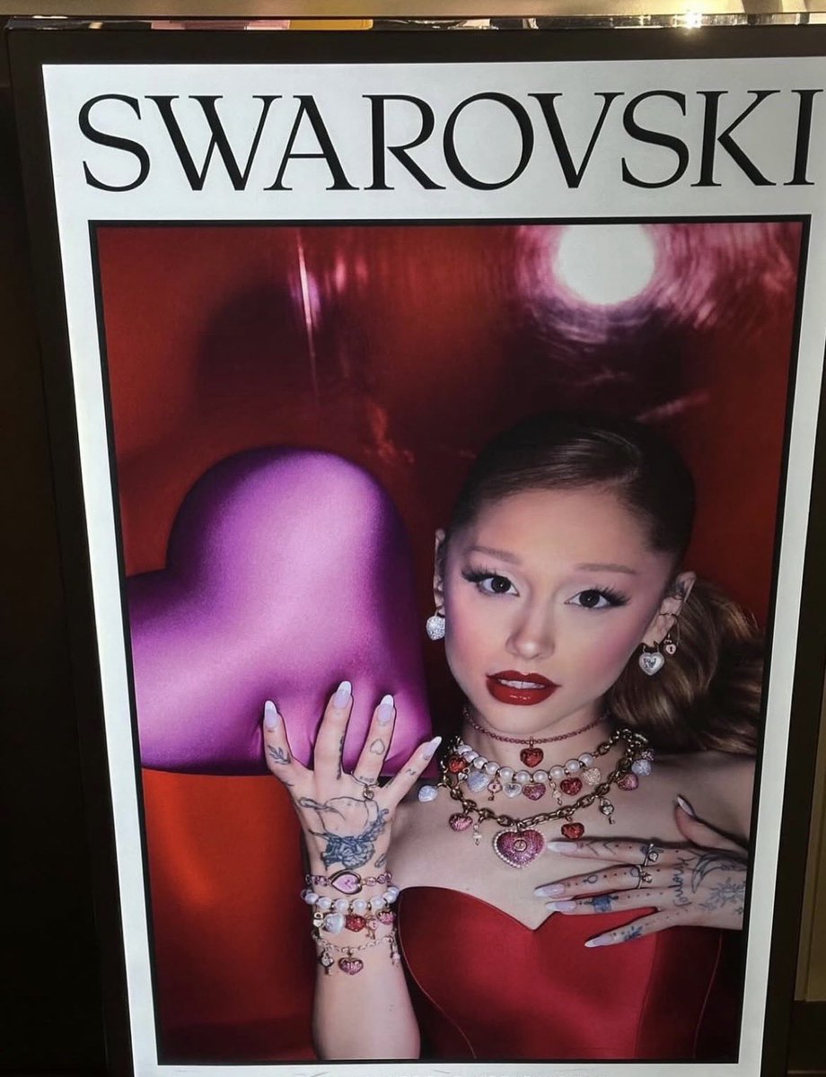 she loves to serve on a swarovski poster