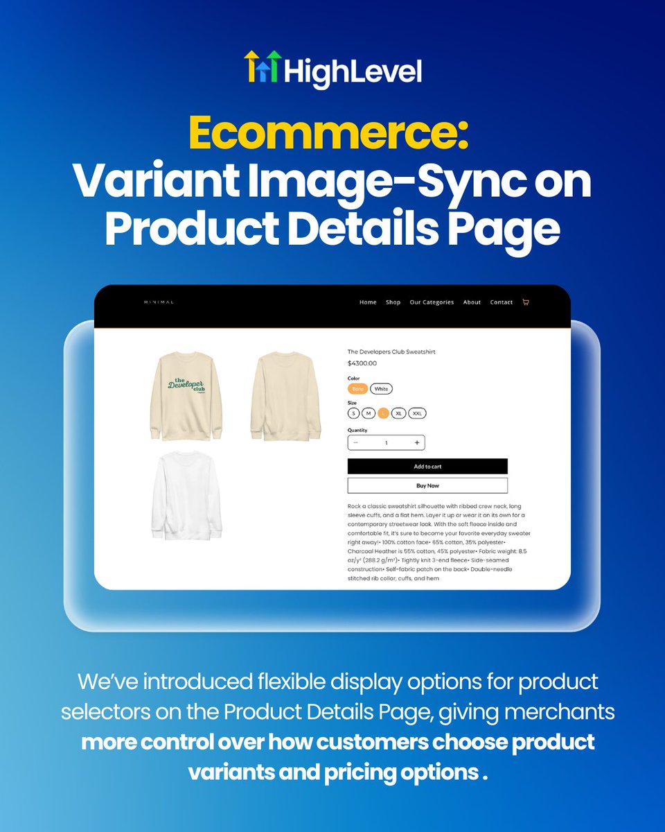 gohighlevel's tweet image. Want to know what's new with HighLevel this week? 👀

Check out these recent updates, and watch the latest Release Radar episode on our YouTube: youtube.com/live/kXNPmigmX…

#HighLevel #ReleaseRadar #NewFeatures