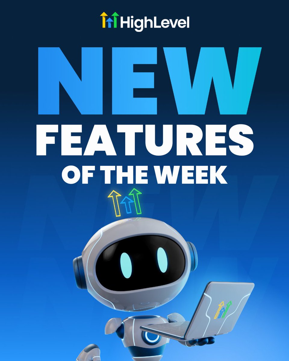gohighlevel's tweet image. Want to know what's new with HighLevel this week? 👀

Check out these recent updates, and watch the latest Release Radar episode on our YouTube: youtube.com/live/kXNPmigmX…

#HighLevel #ReleaseRadar #NewFeatures