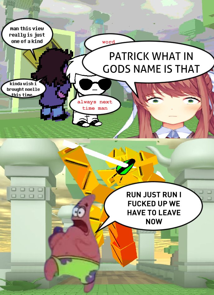 i wanted to make one of those absolutenutcase/fouridiotshitposts-esque comics