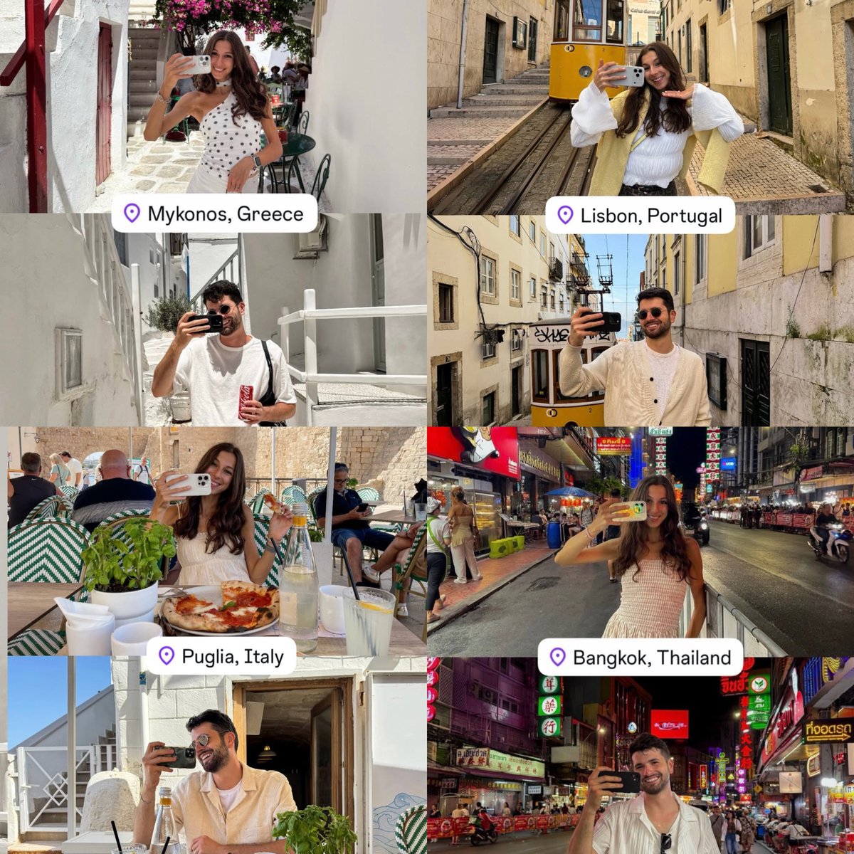 traveling the world with the person 
you're in love with..