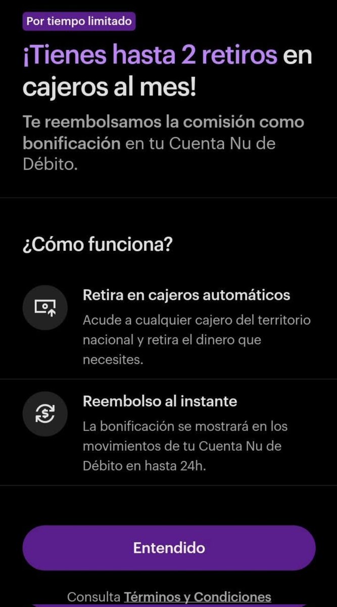 InversionesAld's tweet photo. 💜 ¡Nu ofrecerá dos retiros gratuitos al mes en cajeros automáticos!
Por un lado, ya no estará disponible el retiro de efectivo en tiendas Oxxo desde el 16 de marzo, sin embargo, nos darán este beneficio a cambio.
#nu #moradita #numexico #tdd #cajerosautomaticos
+ https://t.co/WGOS0f8QV4