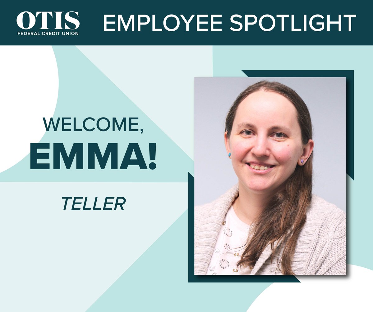 OTIS_FCU's tweet image. Please join us in welcoming Emma to OTIS FCU! We are thankful to have her on the OTIS team.

#WelcomeToTheTeam #EmployeeSpotlight #OTISFCU