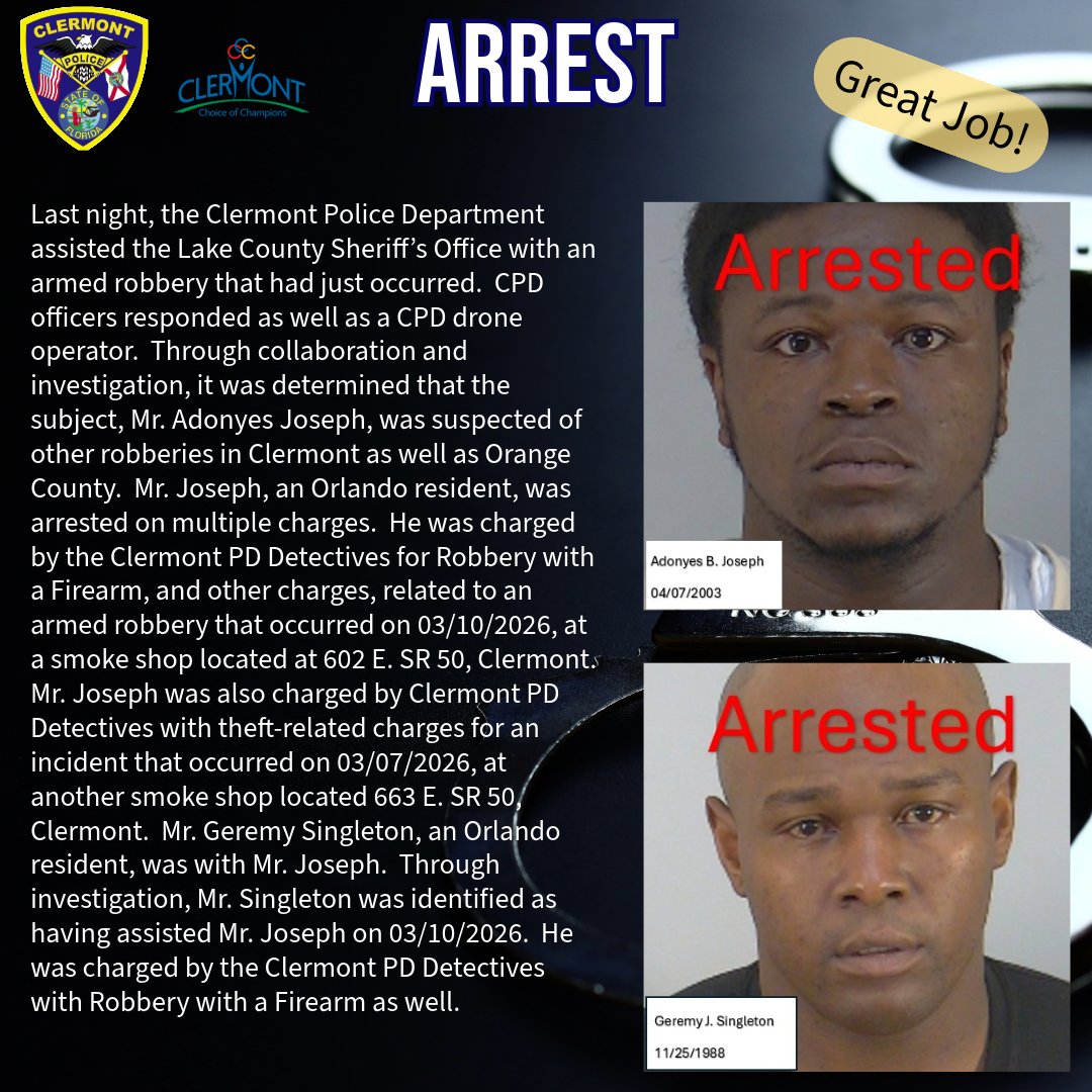 Clermont Police tweet media