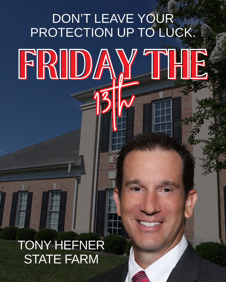 AgentHefner's tweet photo. Superstitions may come and go, but insurance is built on preparation, not luck. #FridayThe13th #PreparedNotLucky https://t.co/Y5TKfA7KRS