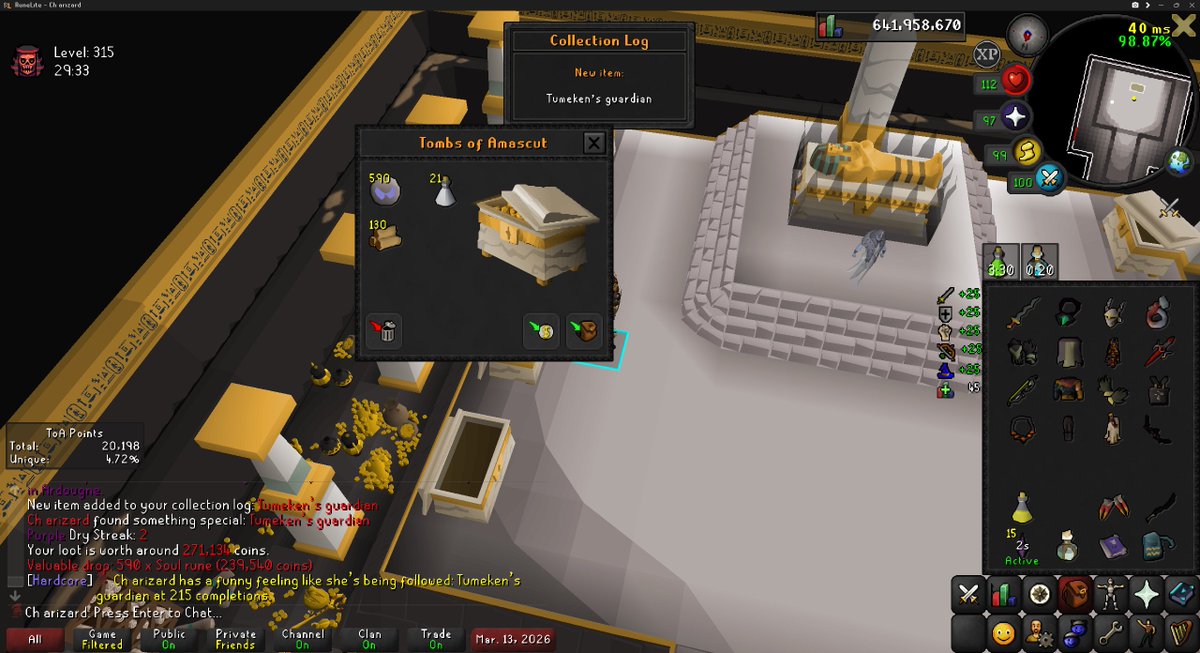 NateEUW's tweet photo. Pet #14
Tumeken's guardian

#osrs https://t.co/RslK1vccne