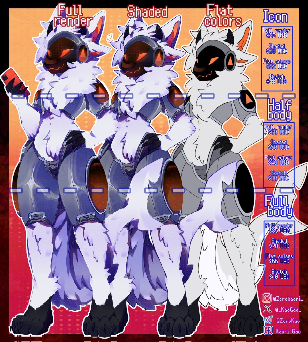 _KaoGao_'s tweet photo. 🌸✨ PRICE UPDATE ✨️🌸

Hey everyone! I’ve made a small update to my commission prices due to experience, demand, and payment fees. Thank you all so much for the support and understanding! 🫶 ^w^
#furry #furryart #furryartist #furrycommission #furrycommissions https://t.co/DYOYuAgQpU