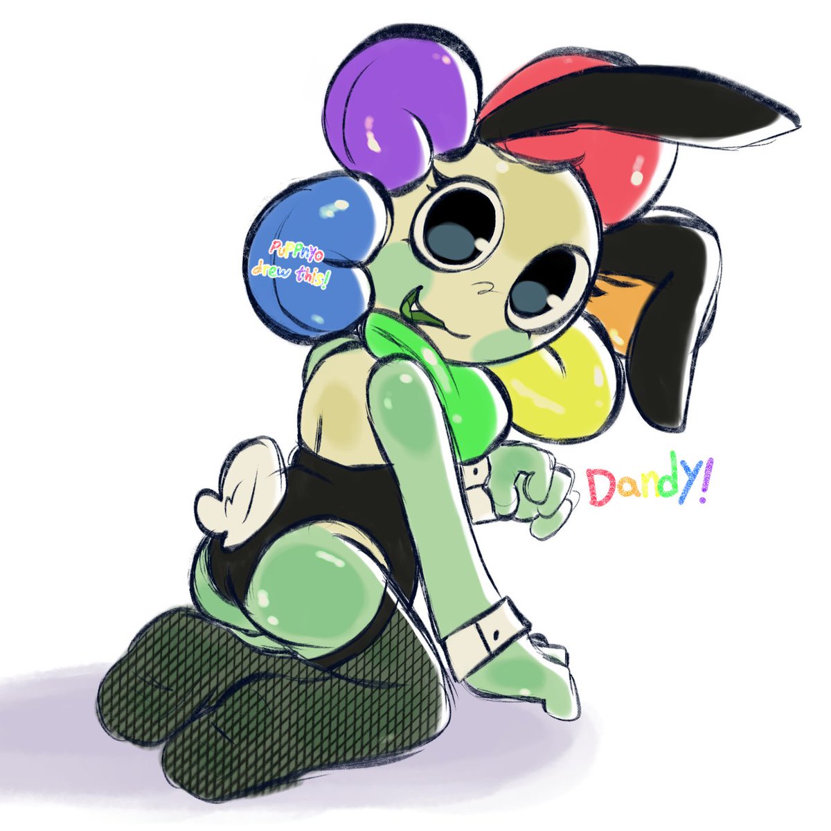 puppnyo's tweet image. suggestive⚠︎

I took the initiative // #dandysworld #dandy #fanart