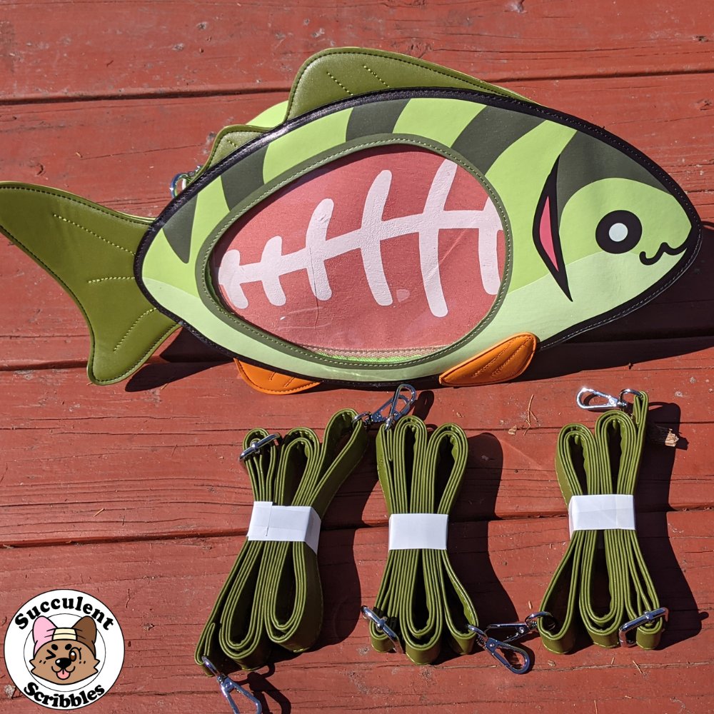 Sucscrib's tweet photo. Fish Ita Bags V2 are officially in stock and I'm SO excited to start shipping them out to you!! Gavvinners designed the cutest fish bag and this version has all the upgrades you asked for. Comes with a belly insert, extras just $2 each! Order at my shop in the link below! https://t.co/C5DM2NEN9B