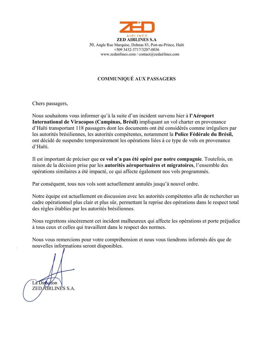 Zed Airlines tweet media