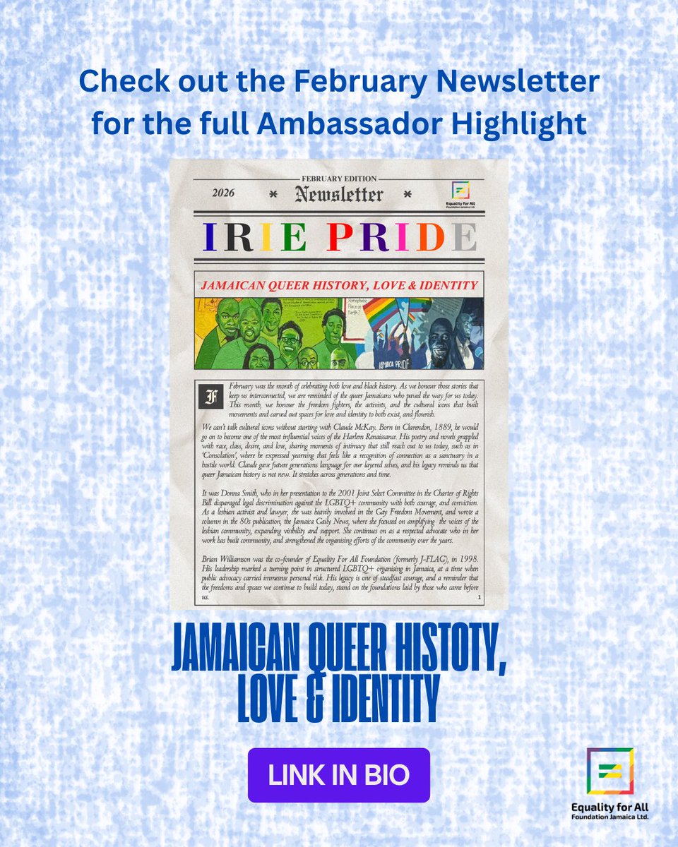 Equality Jamaica tweet media