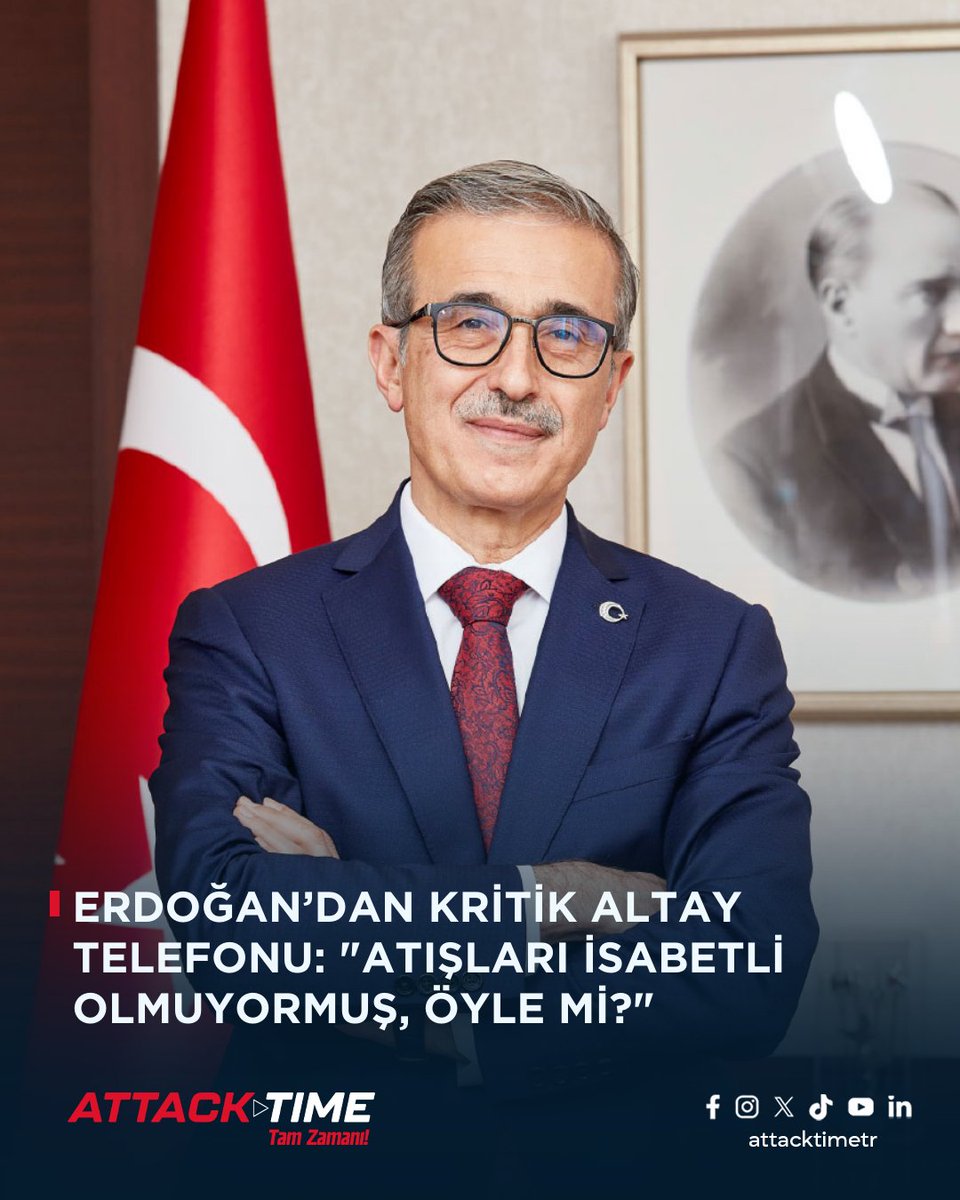 Savunma Sanayii eski Başkanı İsmail Demir, göreve geldiği ilk dönemde Cumhurbaşkanı Recep Tayyip Erdoğan ile aralarında geçen telefon görüşmesini açıkladı. Demir, Erdoğan’ın kendisini arayarak "Altay tankının atışları isabetli olmuyormuş, öyle mi?" sorusunu yönelttiğini belirtti.