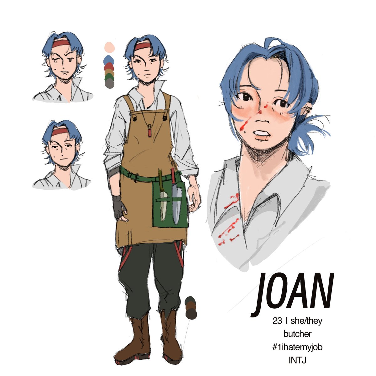 payarikoe's tweet photo. I stopped drawing Joan because she kind of looks like me now https://t.co/Ioci5b1LXn