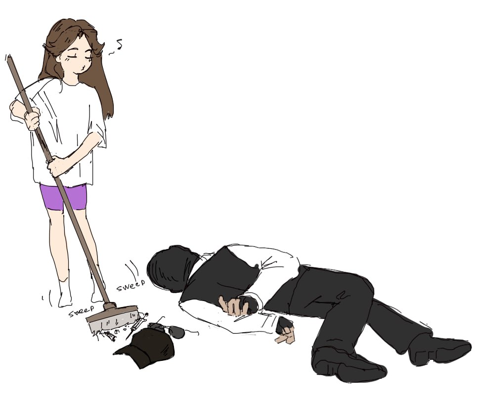 sof_best's tweet photo. Nvm, I'll clean it all myself! https://t.co/QmVkNYRLWy