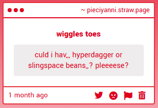 Pie_Ciyanni's tweet photo. subspace and slingshot beans coming up, two for one special #slingspace #subshot https://t.co/9YDMAnOwZD