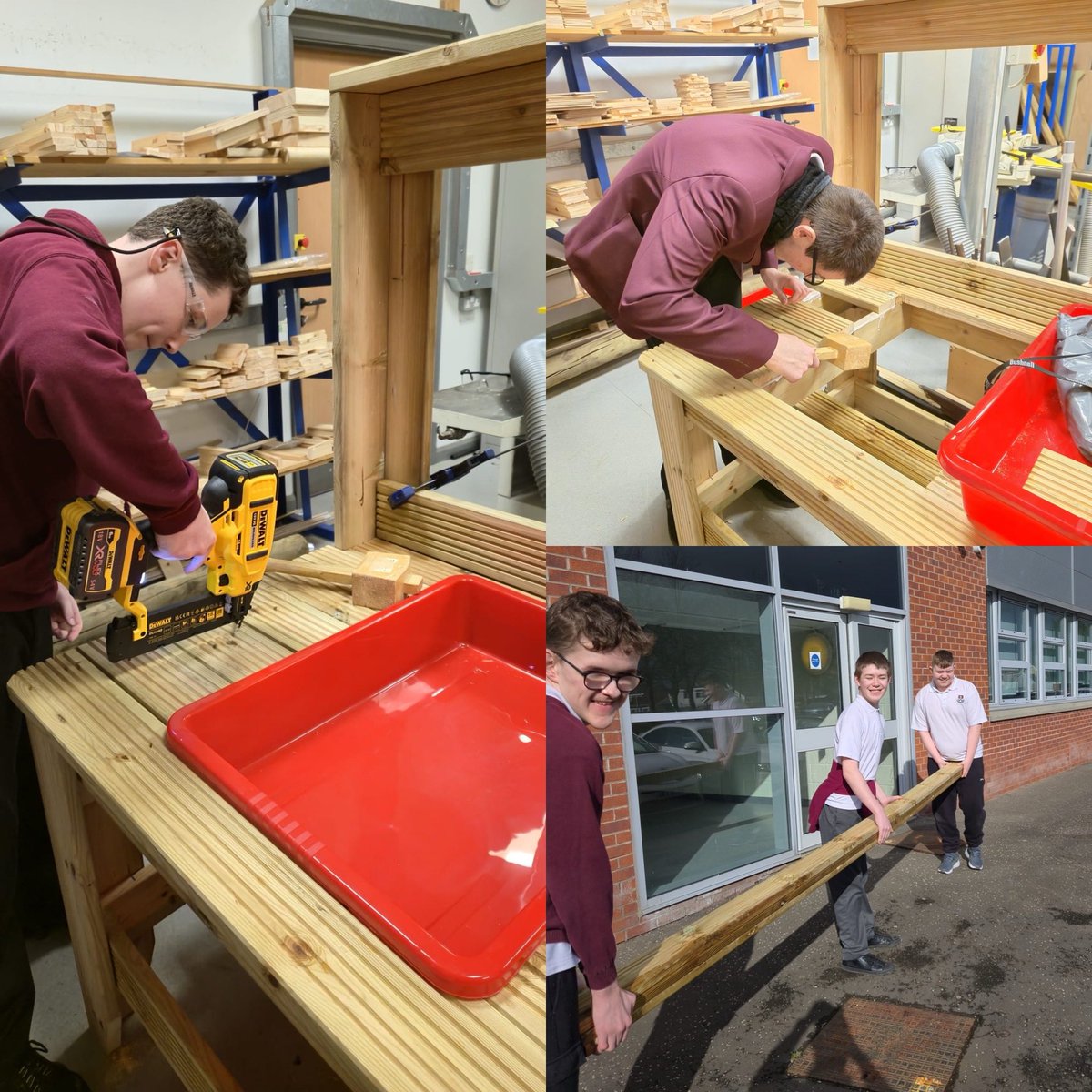 AlloaEASN's tweet image. Can you guess what Leon and this talented bunch are building yet? We’re so proud of the teamwork and craftsmanship on display. What a team 🙌 @AlloaAcademy #TeamWork #Tech #WoodWork