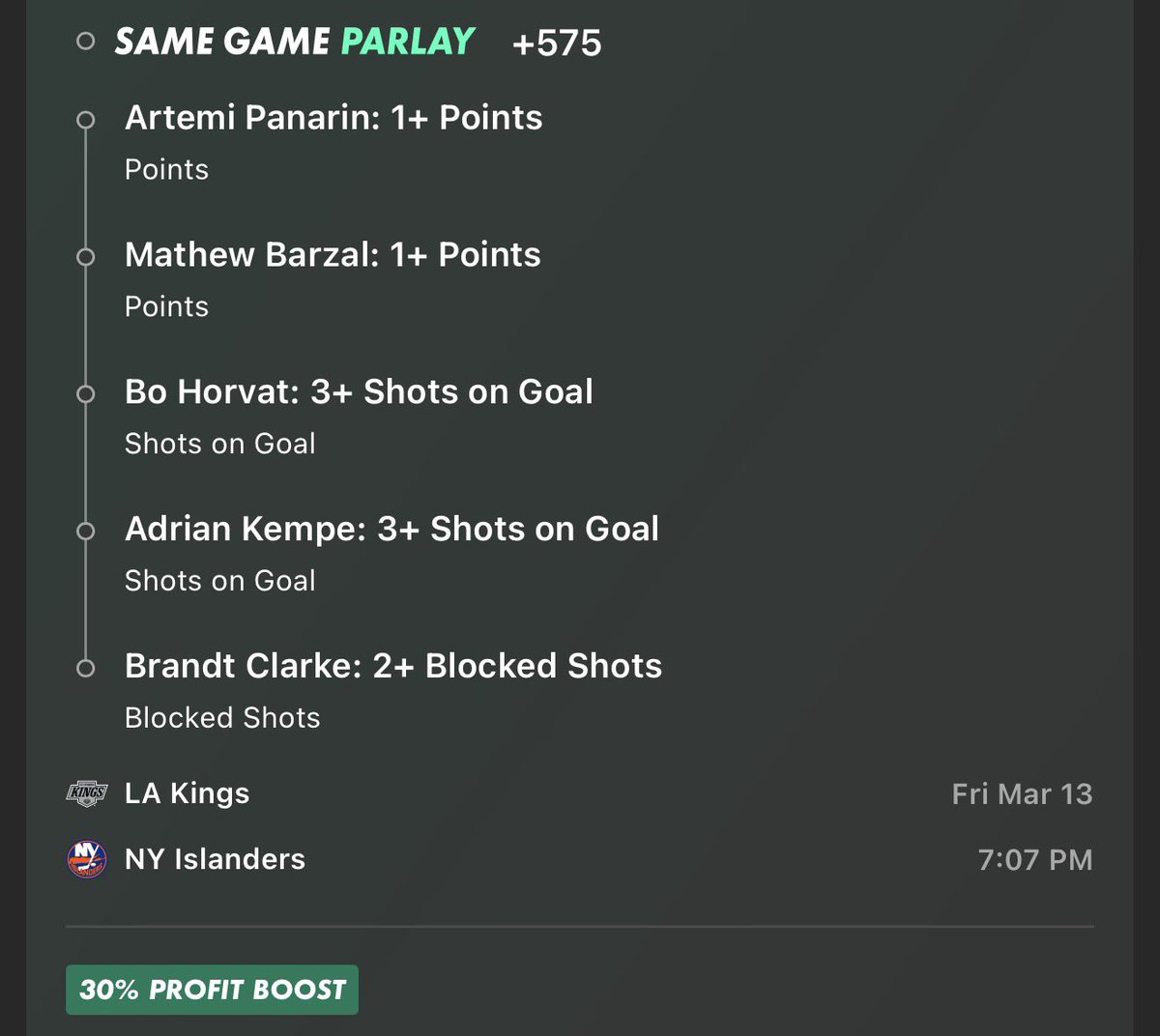 DougieBubsBets's tweet image. NHL Friday SGPs 🏒

Links to tail included 👇🏻

LAK/NYI SGP +747 0.2u 🚨
🔗 betfinder.short.gy/nLHMeK?utm_ref…

EDM/STL SGP +800 0.2u 🚨
🔗 betfinder.short.gy/GKNlll?utm_ref…

Combo Mega +5975 0.1u 💣
🔗 betfinder.short.gy/sxz0JP?utm_ref…

#GoKingsGo #Isles #LetsGoOilers #STLBlues #NHLPicks #NHLBets #GamblingX