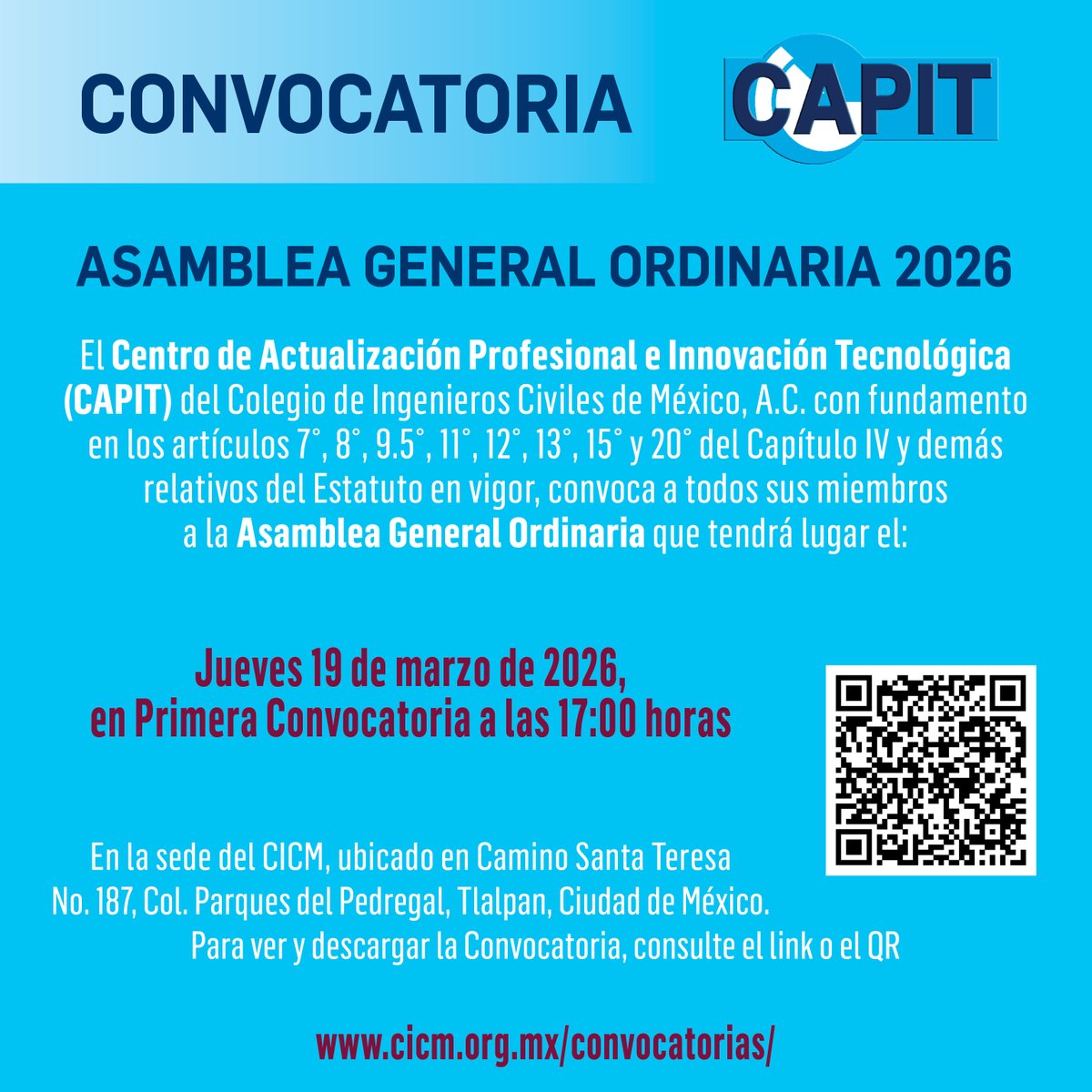 Colegio de Ingenieros Civiles de México, A. C. tweet media