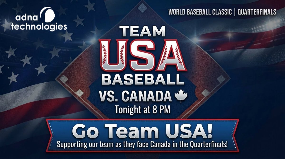 TeamAdna's tweet photo. If Adna Technologies had a walk-up song for quarterfinals, it would for sure be “Smooth Operator.”
What’s yours?
Cheering on our USA Baseball Team as they take the field against Canada tonight! 
#TeamAdna #USABaseball https://t.co/EsY2QyQYLV