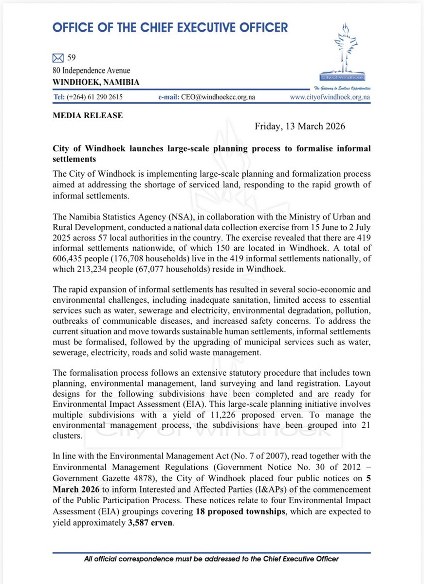 City of Windhoek tweet media