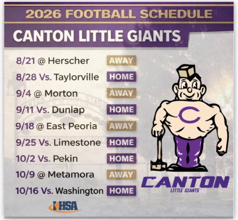 🚨 2026 Schedule Release 🚨 

The 2026 Little Giants are looking forward to Friday Night Lights! 🏈 🏟️ 

#Finish 🏁