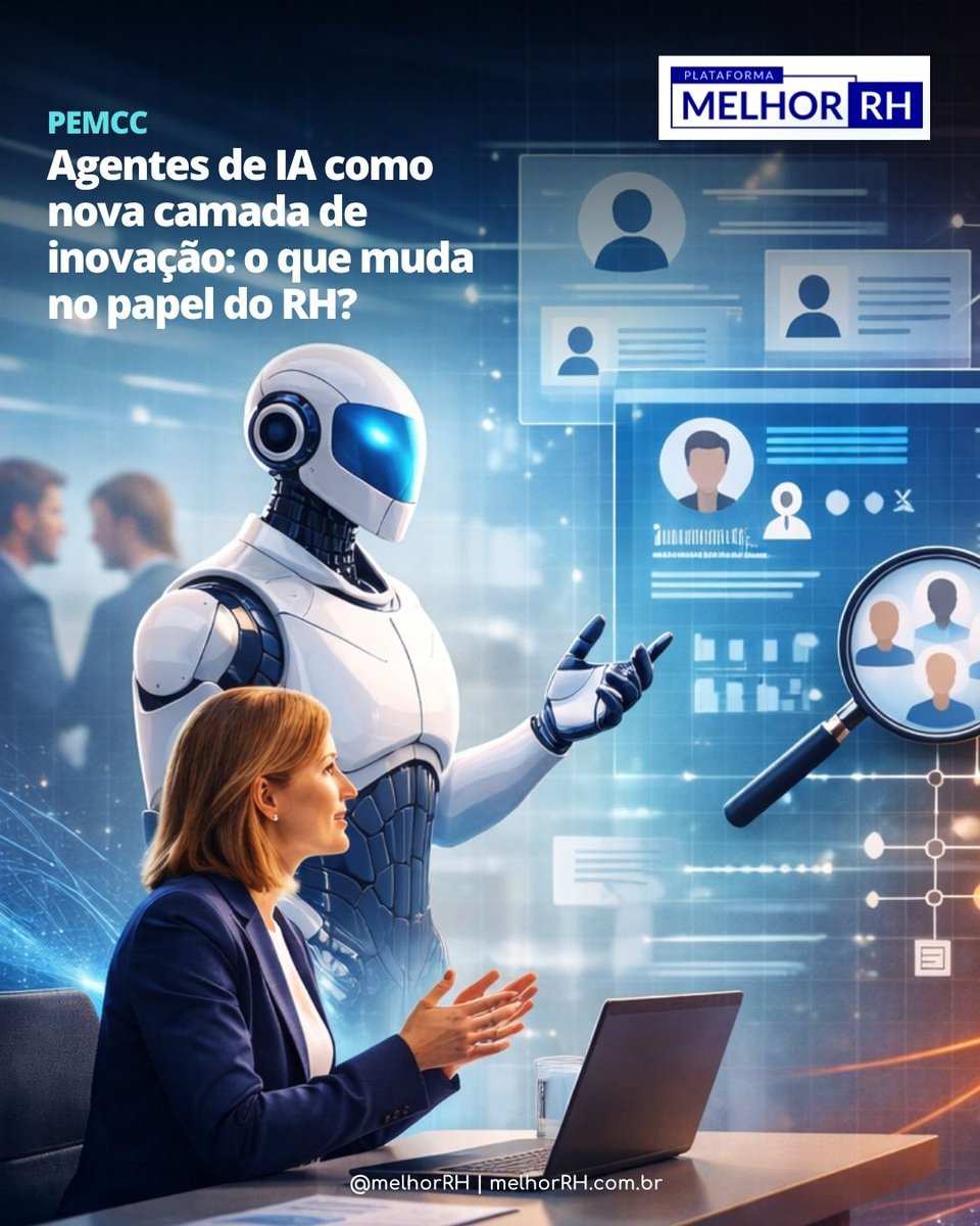 🤖 Na nova matéria da #MelhorRH, Caio Mantzouranis (Blip), Bruno Junqueira (Petlove), Breno Dantas (Doctoralia) e Ana Tasso (Carrefour) mostram como agentes de IA já estão mudando o papel do RH nas organizações. Saiba mais em bit.ly/40uz93S.
