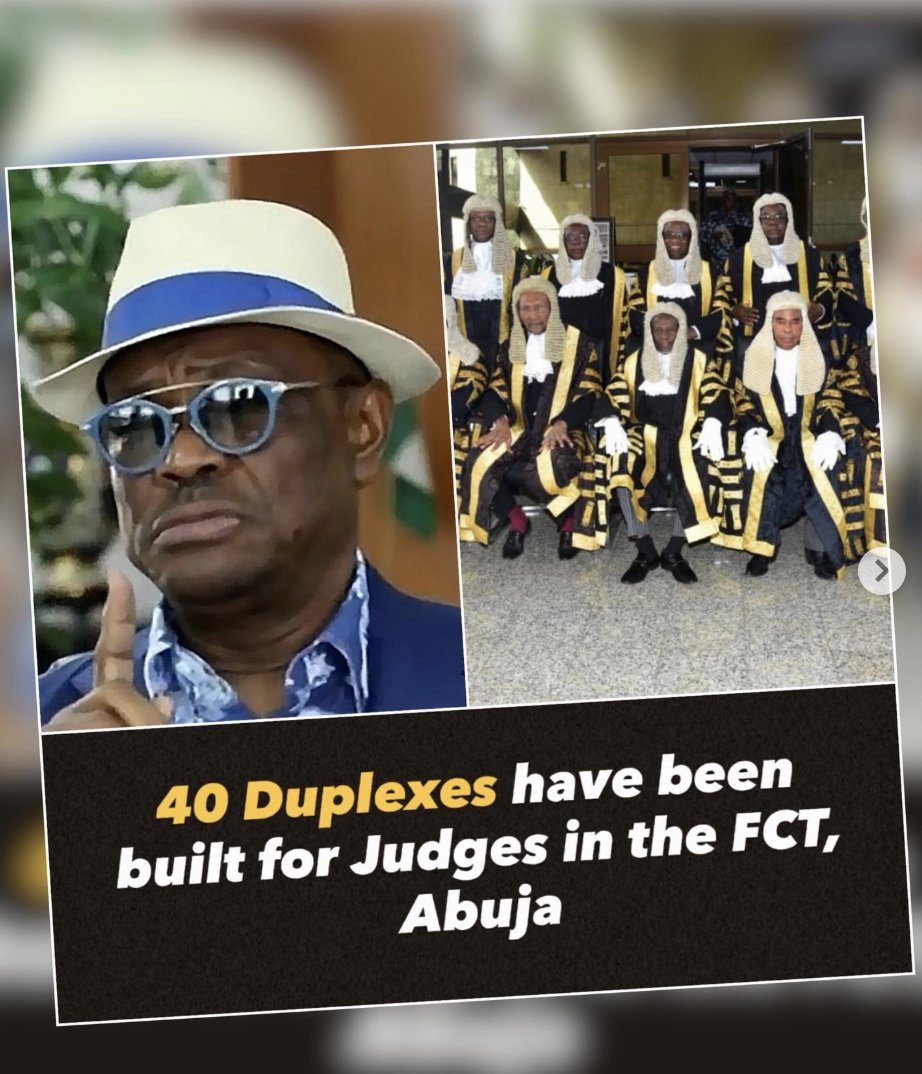 There is no chance of justice in a country where criminal politicians like Nyesom Wike build duplexes for judges. When the bench becomes the beneficiary of political patronage, the rule of law becomes a mirage. #RevolutionNow