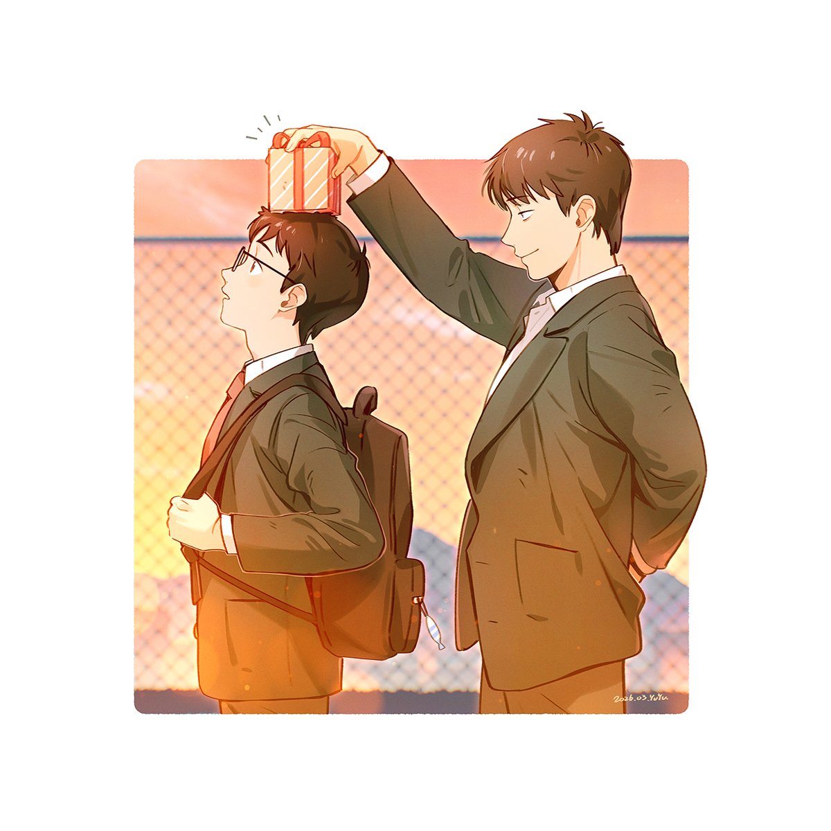 yuyudesu0806's tweet photo. 「 屋上に集合🎁 」
ハッピーホワイトデー🥰
#めだにか https://t.co/MJjEBnljqN