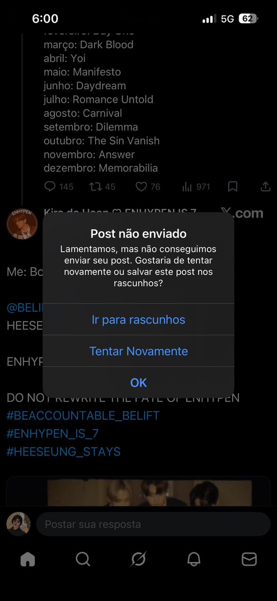 ESTÃO TENTANDO ME CALAR!!

<a href="/BELIFTLAB/">BELIFT LAB</a>
HEESEUNG IS NOT OPTIONAL. 

ENHYPEN IS SEVEN.

DO NOT REWRITE THE FATE OF ENHYPEN
#BEACCOUNTABLE_BELIFT
#ENHYPEN_IS_7 
#HEESEUNG_STAYS
