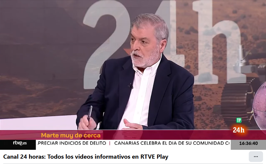 J_MartinezFrias's tweet image. Un bonito recuerdo del año pasado @JorgePlaGarcia en el estupendo programa @24htve de @lorenzomila #Marte  facebook.com/watch/?v=12407…