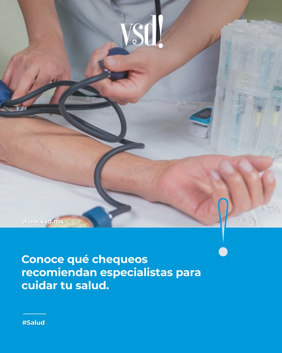 vsdmx's tweet image. Estudios médicos por edad: ¿cuáles debes hacerte en cada década? 🩺
Conoce qué chequeos recomiendan especialistas para cuidar tu salud.

📲 Da click al enlace para leer la nota completa en vsd.mx
vsd.mx/estudios-medic…
#Salud #ChequeoMédico #Prevención