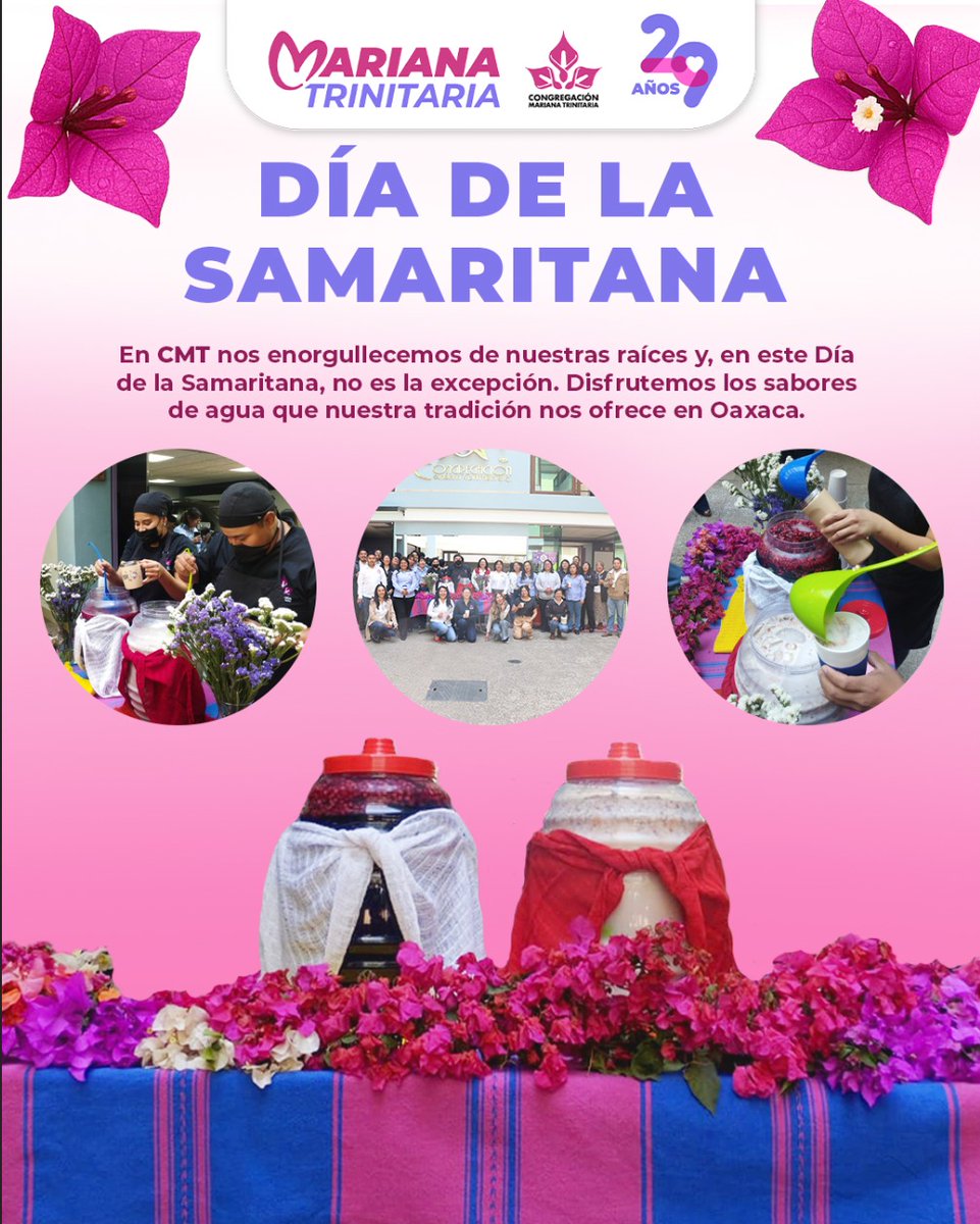 🍶 En #CMT celebramos el Día de la Samaritana con alegría, color y los sabores más emblemáticos de nuestro estado. 🌸✨
 
Orgullosos de nuestras raíces y felices de compartir estos #29AñosDeCMT 🎂💜