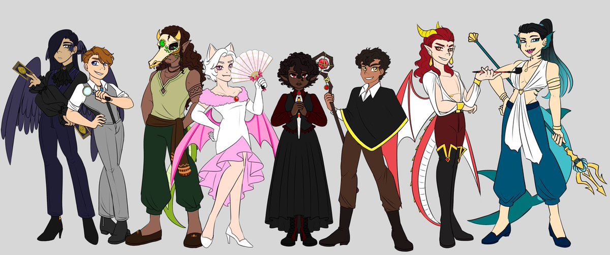 Astral_Onyx's tweet image. For those who have followed me for a while, I had made a magical girl setting for a SM AU where they were humans that practiced magic
Well I decided to tackle the designs and AU again, while adding the nightmares too
#SmilingsCrittersAU #NightmareCritters