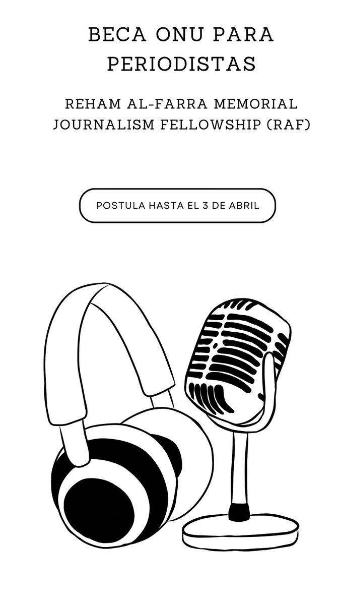 ✍️ ¿Eres periodista y quieres conocer el trabajo de la ONU? 🌍 La Reham al-Farra Memorial Journalism Fellowship (RAF) te ofrece:
🤝 Reuniones con funcionarios
🎤 Capacitaciones
📊 Acceso a info clave
🌐 Conexión global
¡Postúlate ahora! 
 💼🗞️ lnk.bio/s/91549
