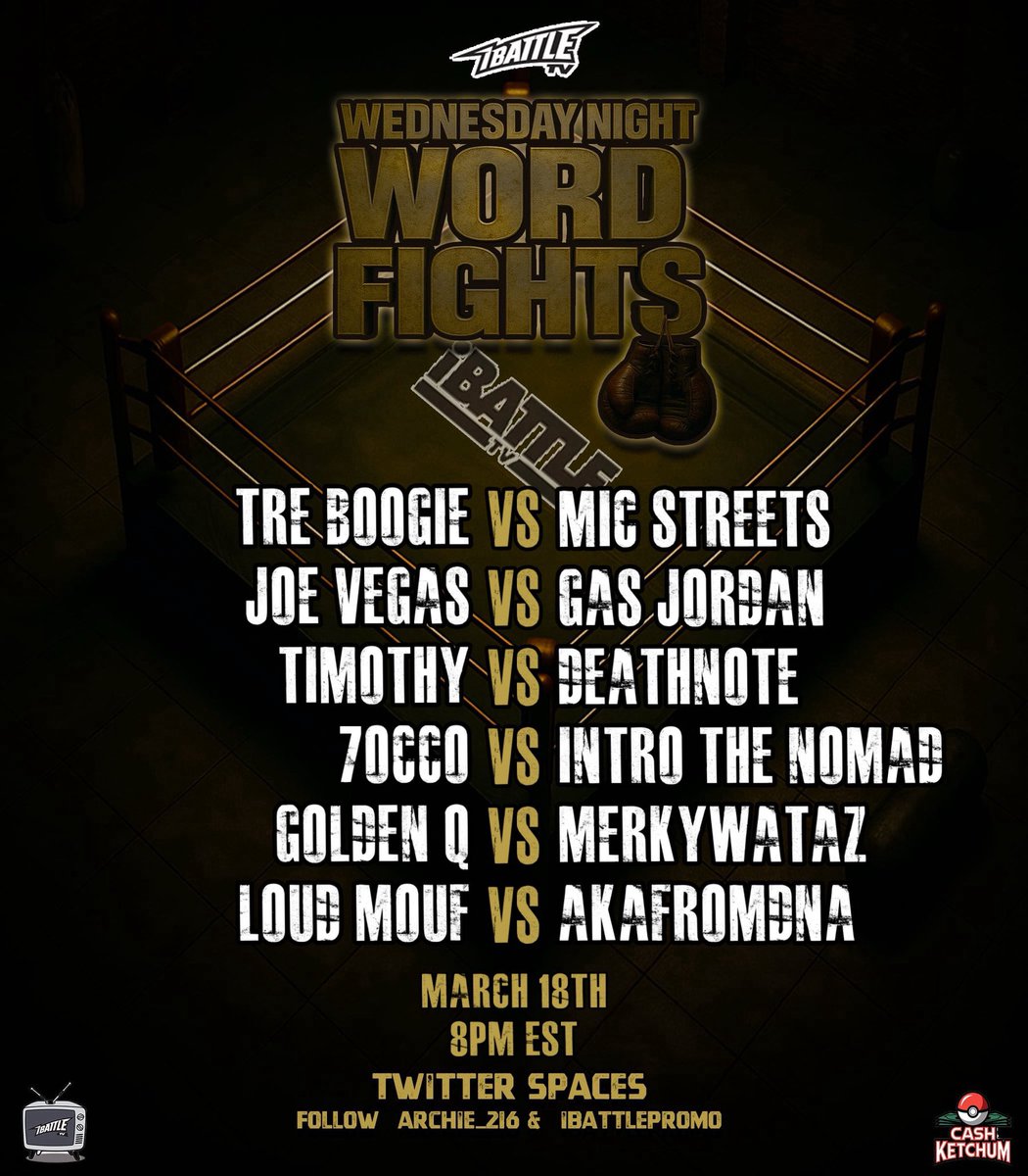 Archie_216's tweet photo. Next weeks card ! Tap in ! WNWF👊🏽👊🏽
@Treboogie816 vs @MicStreetzMSG 
@V33ZY_47 vs @GasJordan87 
@timothy_bohacik vs Deathnote
@_7OCCO_ vs @introthenomad 
@TheGoldenQ8 vs @Real_MerkyWataz 
@LoudMouf1200 vs AkFromDna https://t.co/LjmTyEcOMw