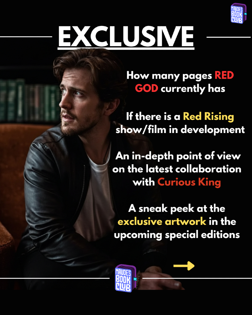 maudesbookclub's tweet photo. You wanted answers, so I asked @piercebrownofficial the questions every #redRising fan wants to know...And the #RedGod update is only the beginning.
Full Interview available now on YT! Search Maude's Book Club #howlers https://t.co/TZFD5bVsto