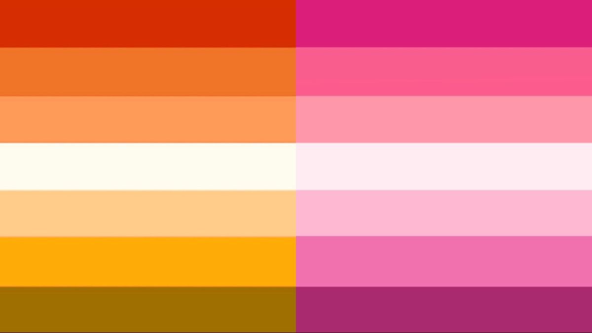 lesbospettro's tweet photo. butchfemme flags are like the sun + his beautiful blooming flower https://t.co/MpEskvzMFO