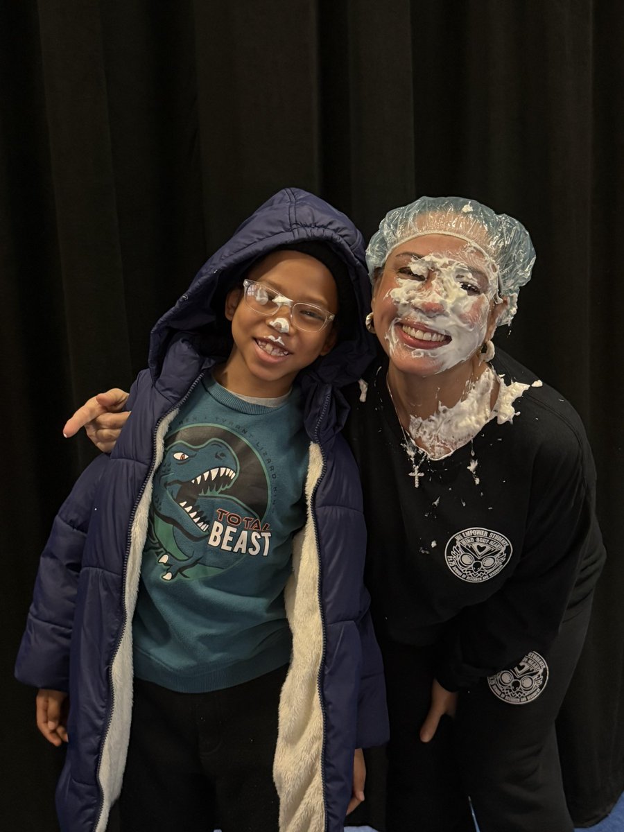 TheraErickson's tweet image. CY Sam LOVES ❤️Pi Day and made a jump start to celebrating March 14th otherwise known as Pi Day (3.14)!  Staff ate delicious pies 🥧 throughout the day and students lined up to 🥧 “Pi” staff in the face during recess.  #PiDay #MathFun #StudentExperiences @D8Connect @NYCSchools