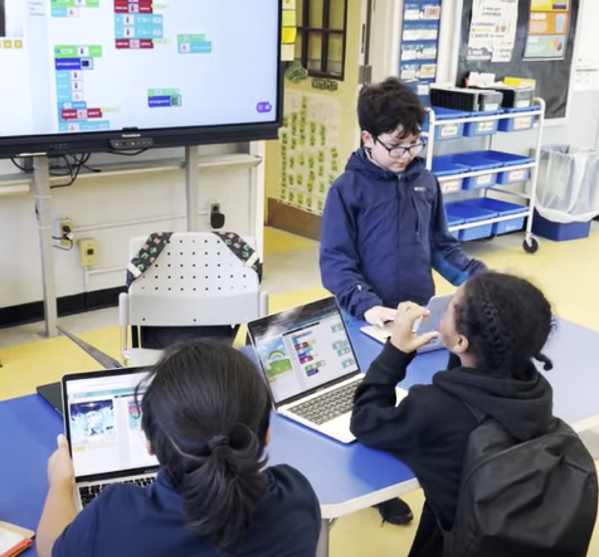 stemkidsnyc's tweet photo. Big progress at PS 297 today! 🎮 Students reviewed variables, events, &amp; conditional logic before building their games in Sprite Lab. Students are already polishing their games and helping classmates. Love the teamwork! 🚀
#CodingKids #STEM #GameDev #EdTech #FutureCreators https://t.co/kRgLawIlgG