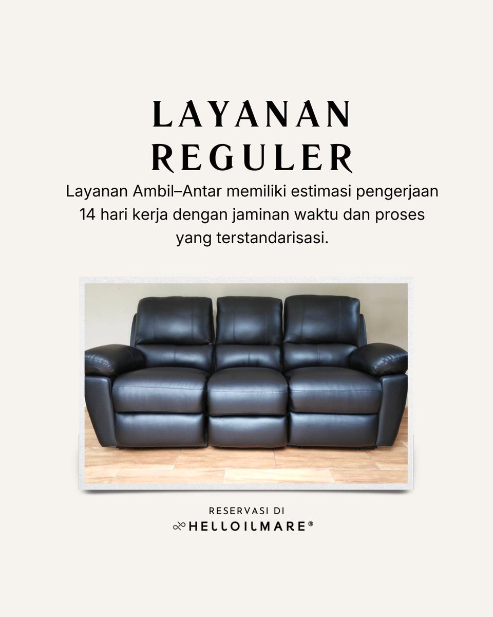 Helloilmare's tweet photo. #servicesofa harga transparan. Reservasi mudah di https://t.co/MFoZWlyeUh #Iran #USIranWar #ecommerce #gantikainsofa https://t.co/Phg3qR5qG2
