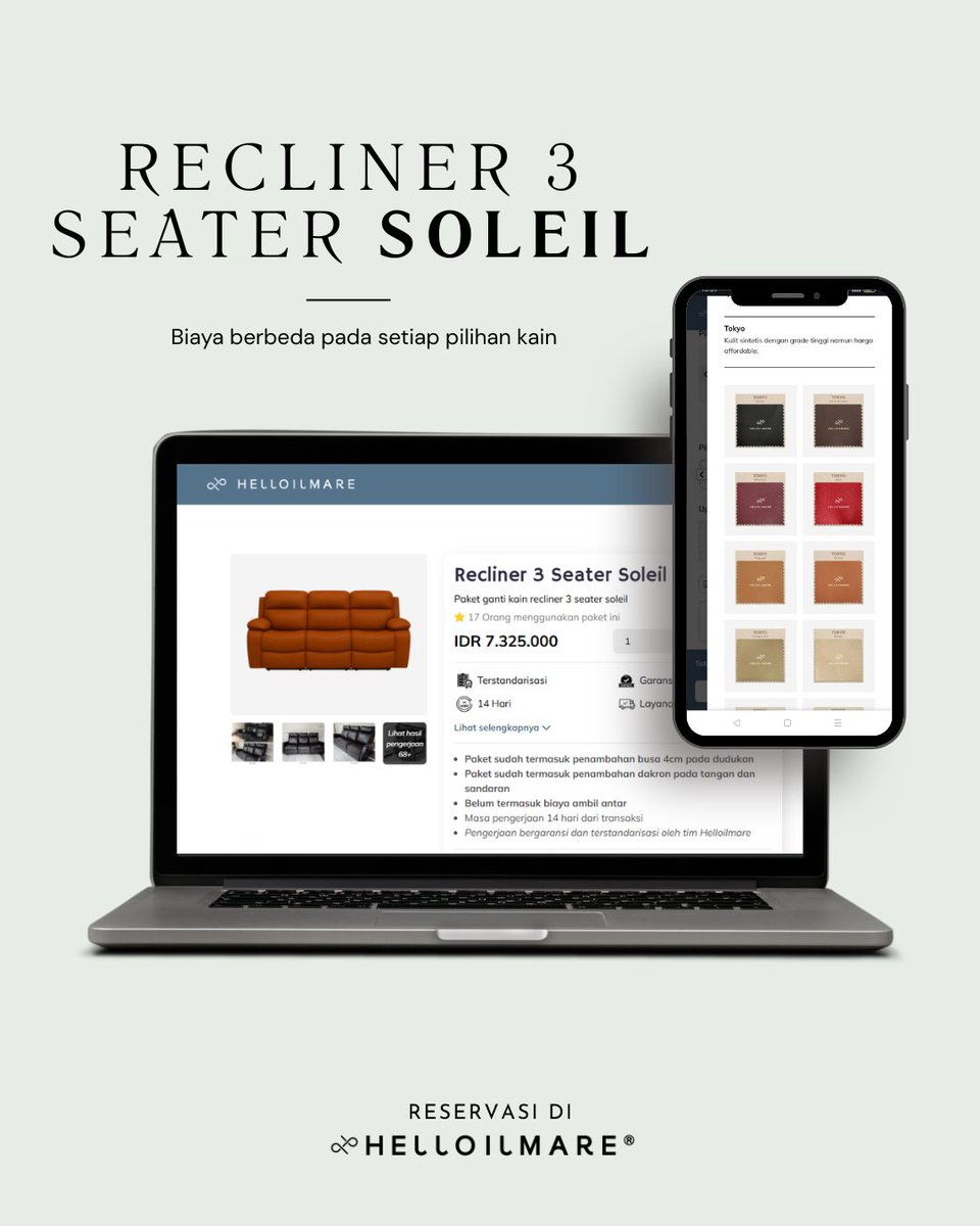 Helloilmare's tweet photo. #servicesofa harga transparan. Reservasi mudah di https://t.co/MFoZWlyeUh #Iran #USIranWar #ecommerce #gantikainsofa https://t.co/Phg3qR5qG2