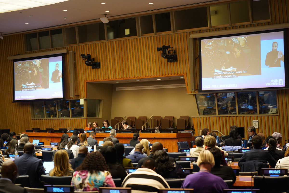 KingdomNL_UN's tweet photo. Violence against women and girls has no place in our societies.

#KingdomNL Minister Social Development, Labour &amp; Welfare of Curaçao, @CharettiAmerica, emphasized that this is a shared responsibility. 

Every woman and girl deserves to live in dignity, safety and equality. https://t.co/ey9a3o9UHw