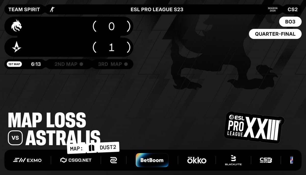 Team Spirit CS2 tweet media