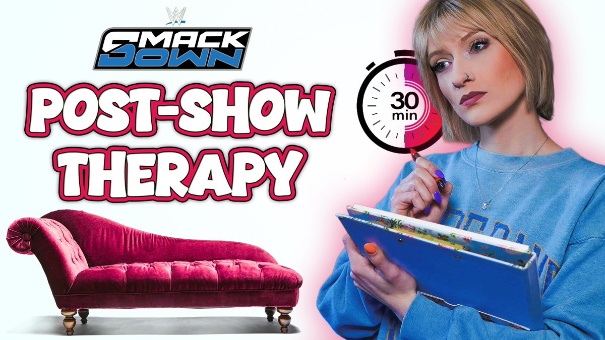 Join me at 11:15 PM EST for SmackDown Therapy! But don’t worry… if the IWC starts spiraling, I’ll be here to gently parent the meltdown.

⏱️ Session Length: 30 minutes (because therapy bills by the session)

Whether you're celebrating a great show or trying to emotionally
