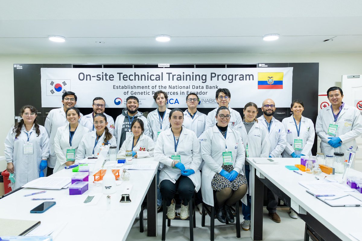 GSCGalapagos's tweet photo. Taller Evaluación de la Biodiversidad y Funcionalidad Ecológica usando eDNA y Oxford Nanopore.

En el marco del proyecto de cooperación técnica bilateral (KOICA e INABIO), la USFQ fue seleccionada como institución beneficiaria de un programa en biología molecular. 🧫 https://t.co/YzCho7Cs1n