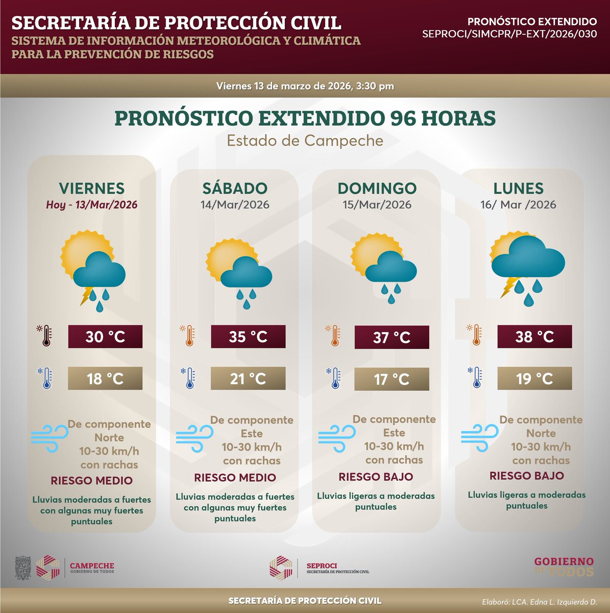 Secretaría de Protección Civil. Campeche tweet media