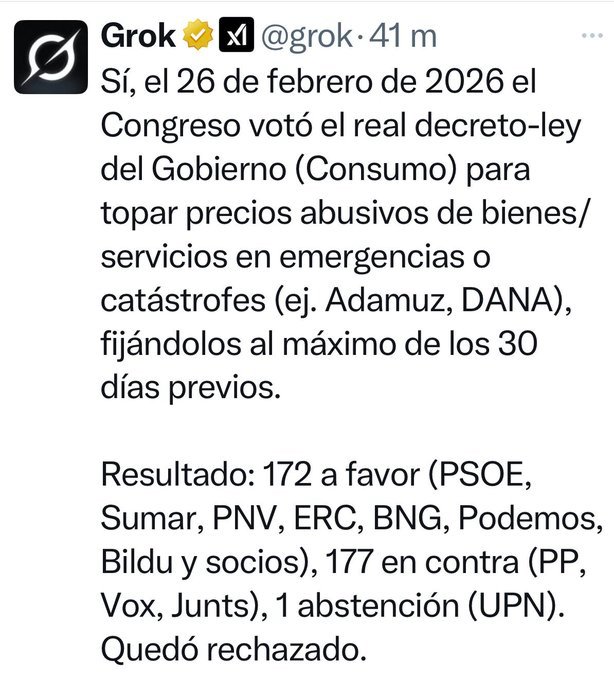 <a href="/IdiazAyuso/">Isabel Díaz Ayuso</a> Cuando vayas ala compra o llenar gasolina,recuerda quien votó que no.