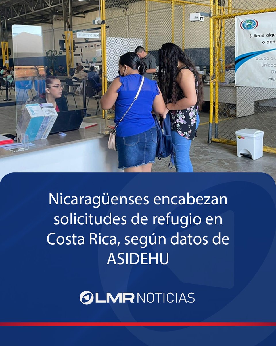 lamesaredondan1's tweet photo. 🇳🇮🇨🇷 Nicaragüenses encabezan solicitudes de refugio en Costa Rica, según datos de @asidehu_org 

Las personas originarias de #Nicaragua continúan siendo, por amplio margen, el principal grupo que solicita refugio en Costa Rica, de acuerdo con estadísticas divulgadas por la Asociación Intercultural de Derechos Humanos (ASIDEHU), basadas en información de la Dirección General de Migración y Extranjería de Costa Rica (DGME).

🔗 https://t.co/9HpNi9GIn5

#LaMesaRedonda