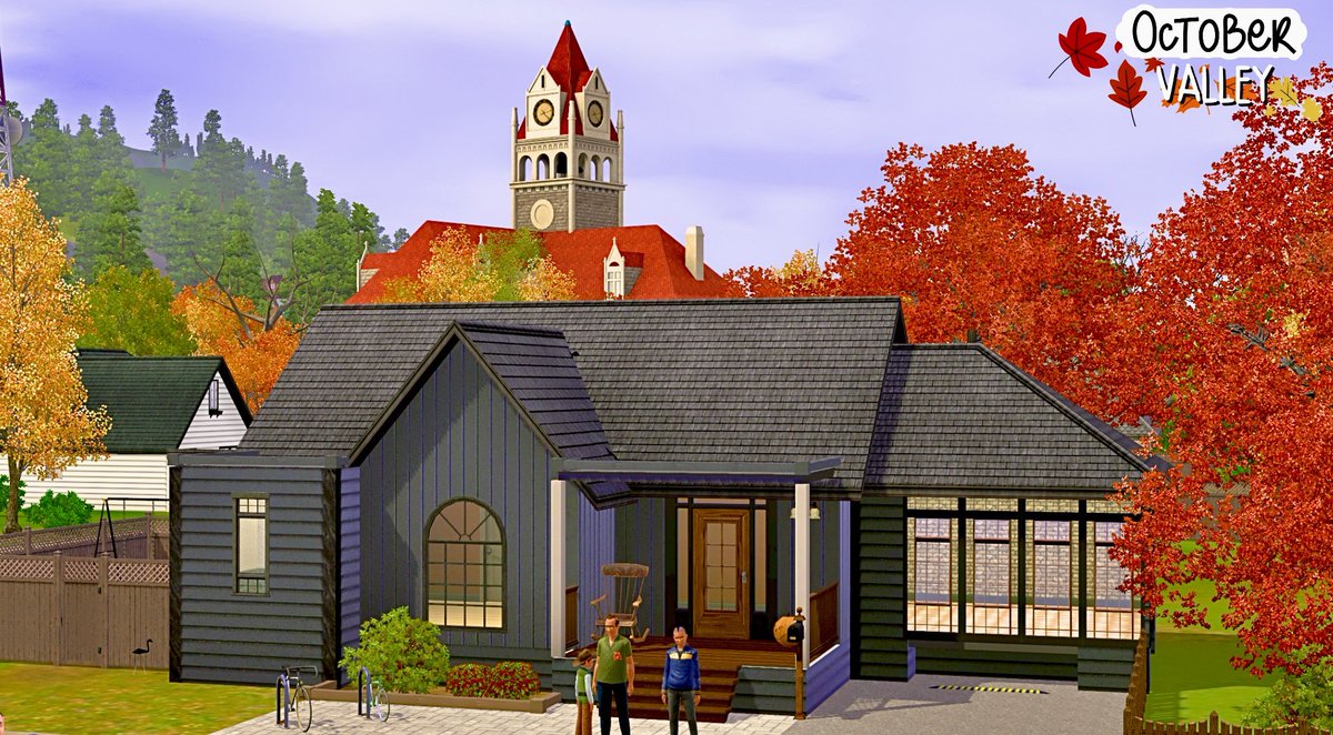 NessiePenguin's tweet photo. #Sims3 October Valley is starting to shape up ☺️ although It's only about 35% done, I'm pretty happy with what I have done so far 😄 https://t.co/RkAw98cc4S